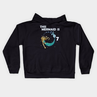 7th Birthday Kids Hoodie